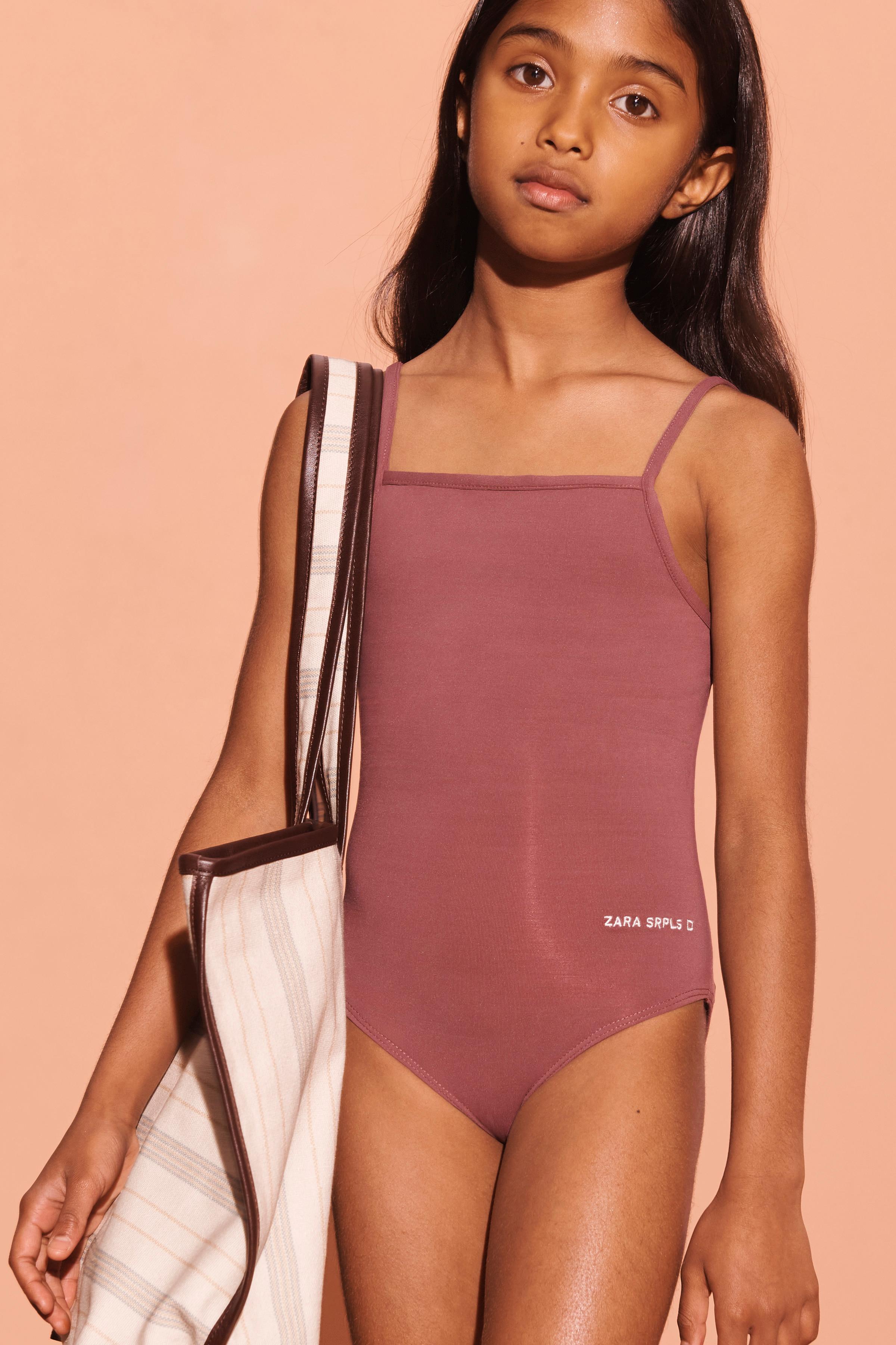 ZARA スイムウェア ZARA - ZARA ギャザー スイムウェア Lサイズの通販 by