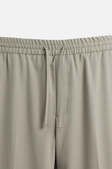 PANTALON AVEC TAILLE STYLE JOGGING CONFORT - Vert pomme de Zara - Image 7