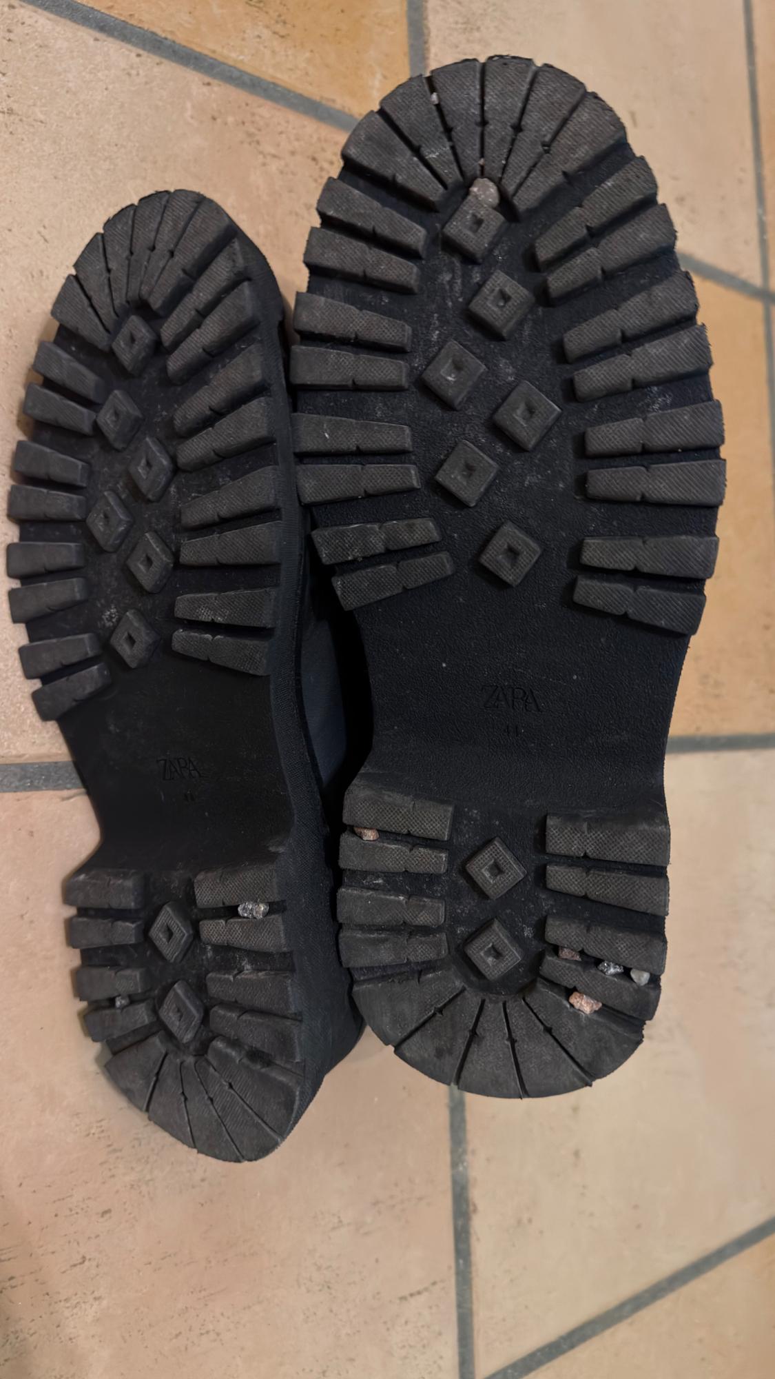 LACE BOOTS WITH ZIP BLACK - Image 7