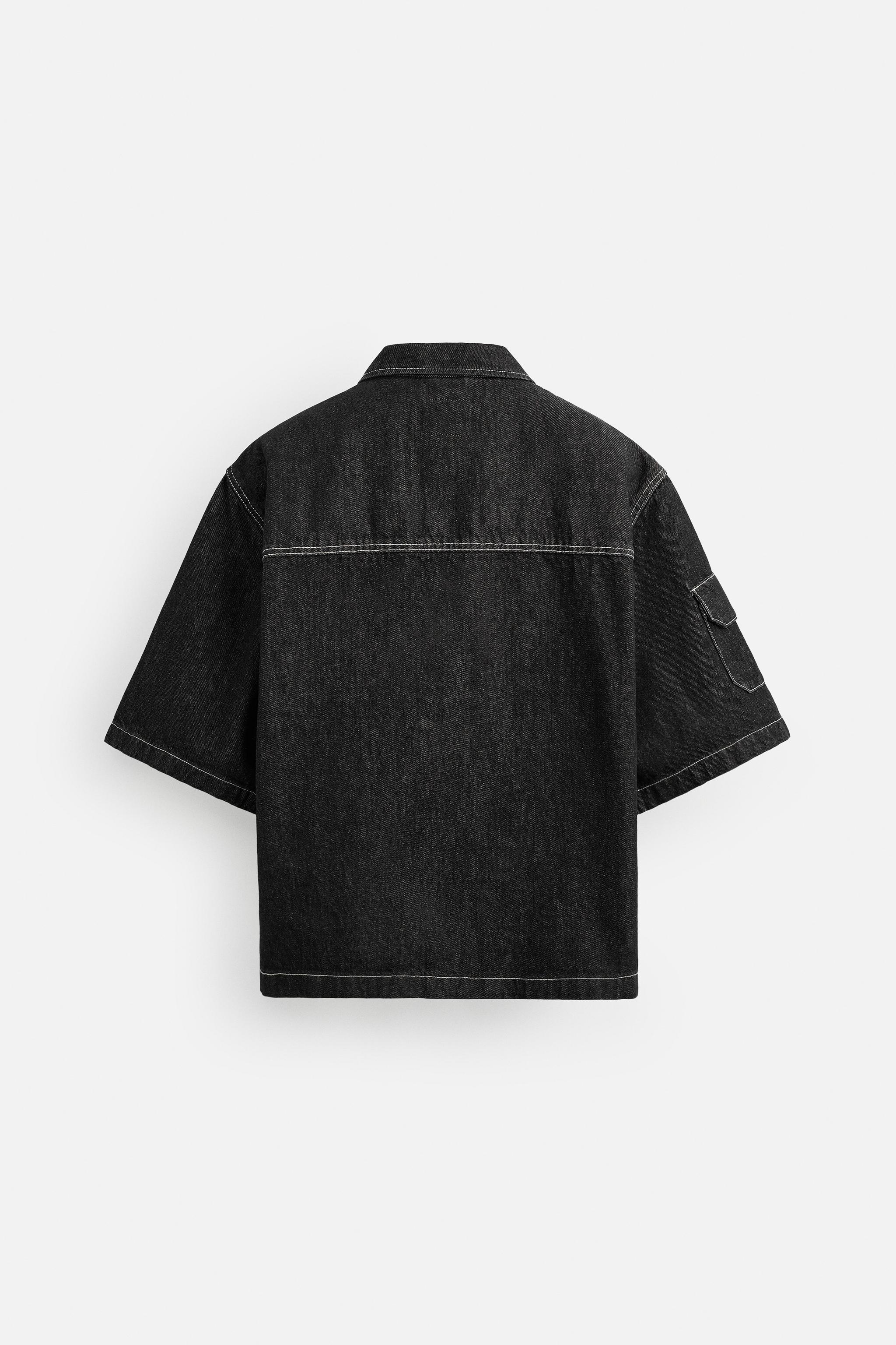 ポケット デニムシャツ - ブルー | ZARA Japan / 日本
