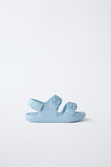 Zara POOL SANDALS - Blue - Image 0