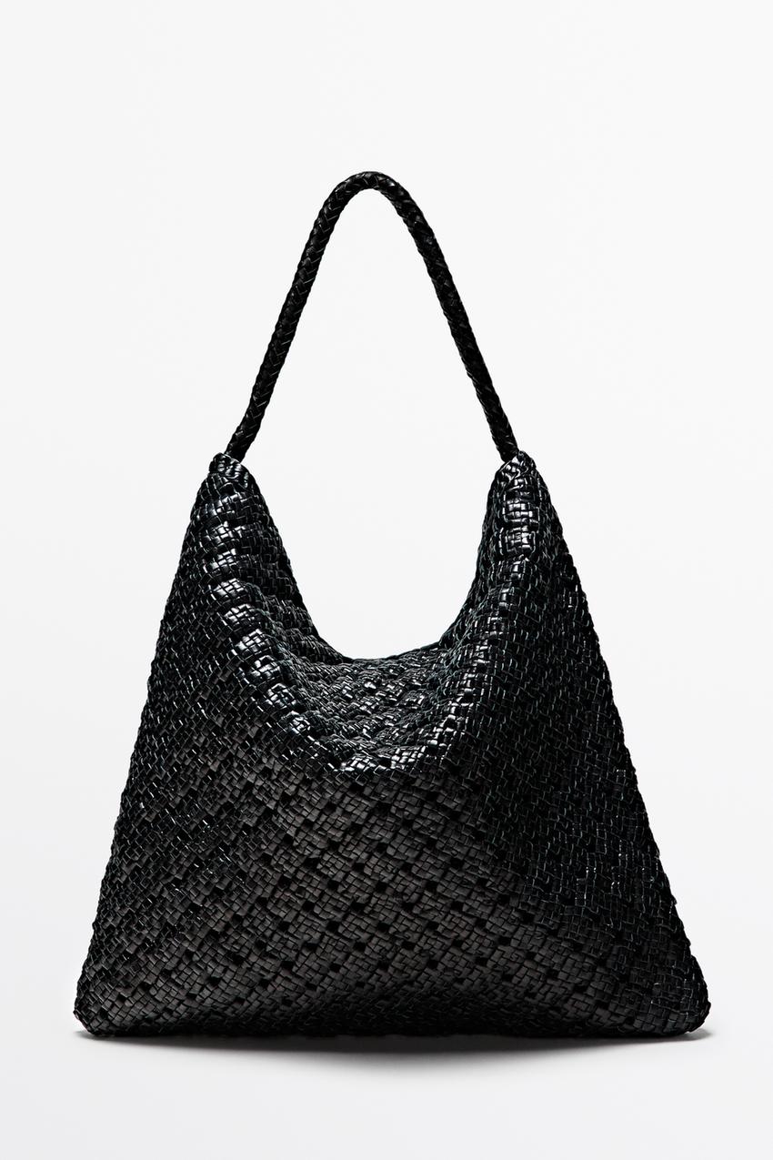 braided leather backpack zara Theodore Padded back and luggage strap Faux Metallic Leather Braided Embossed