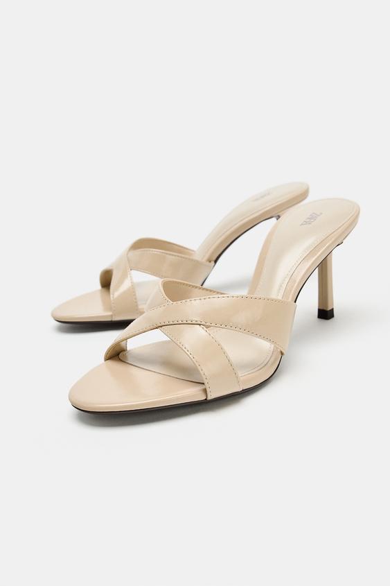 MULES EN CUIR - Beige de Zara - Image 2