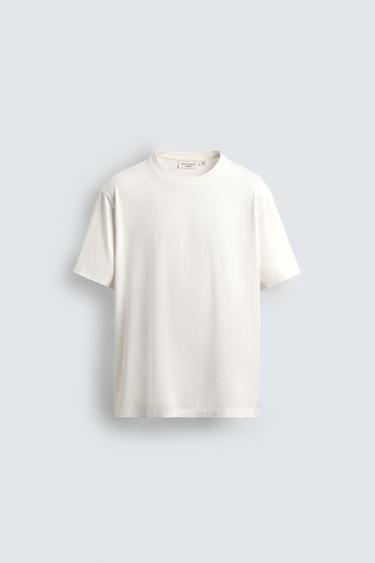 MEDIUM WEIGHT REGULAR FIT ORIGINS T-SHIRT - White by Zara