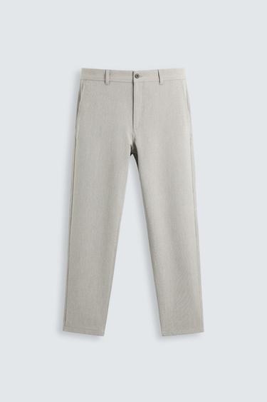 PANTALÓN ESTRUCTURA CONFORT - Beige / Tostado de Zara