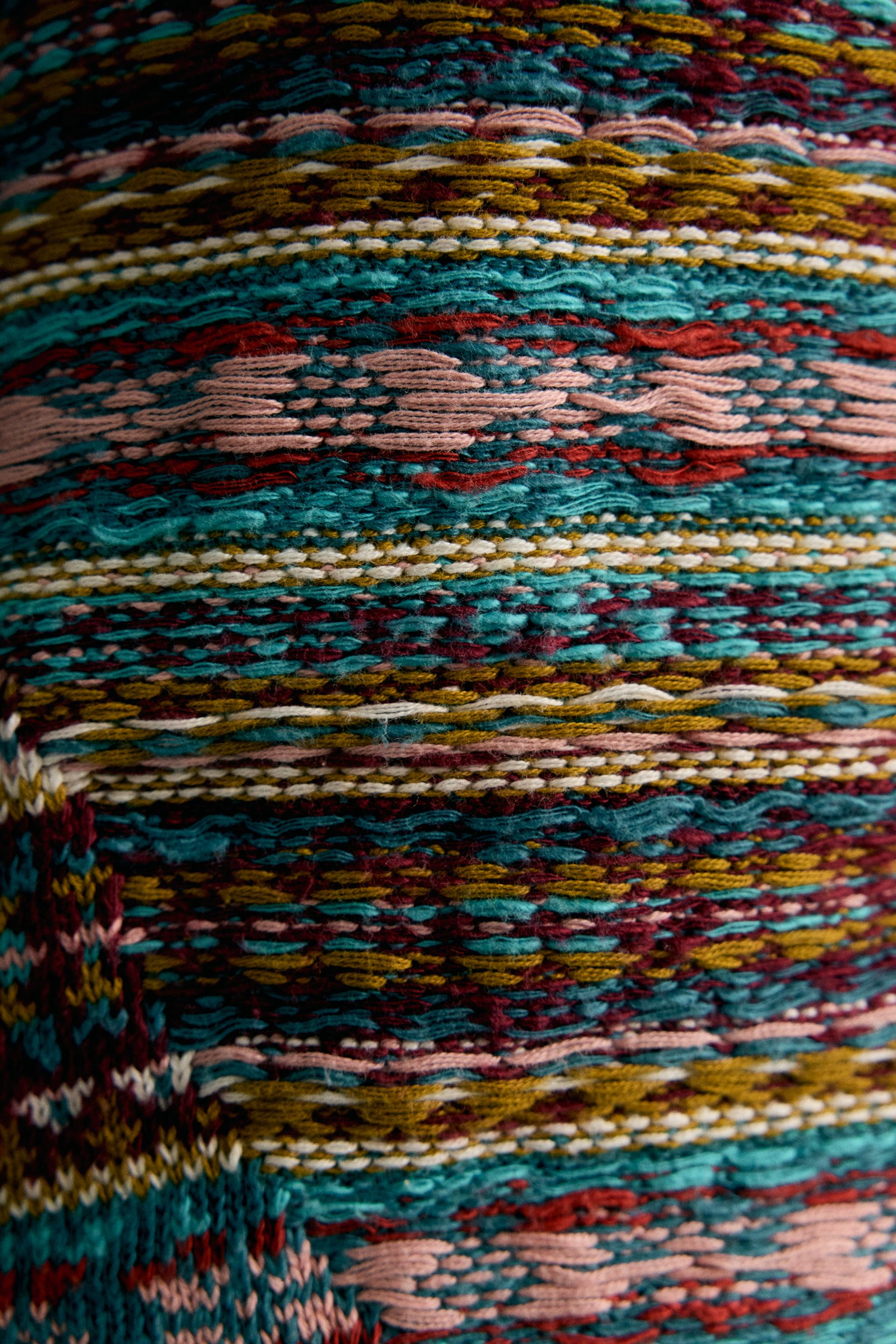 PATCHWORK JACQUARD KNIT VEST