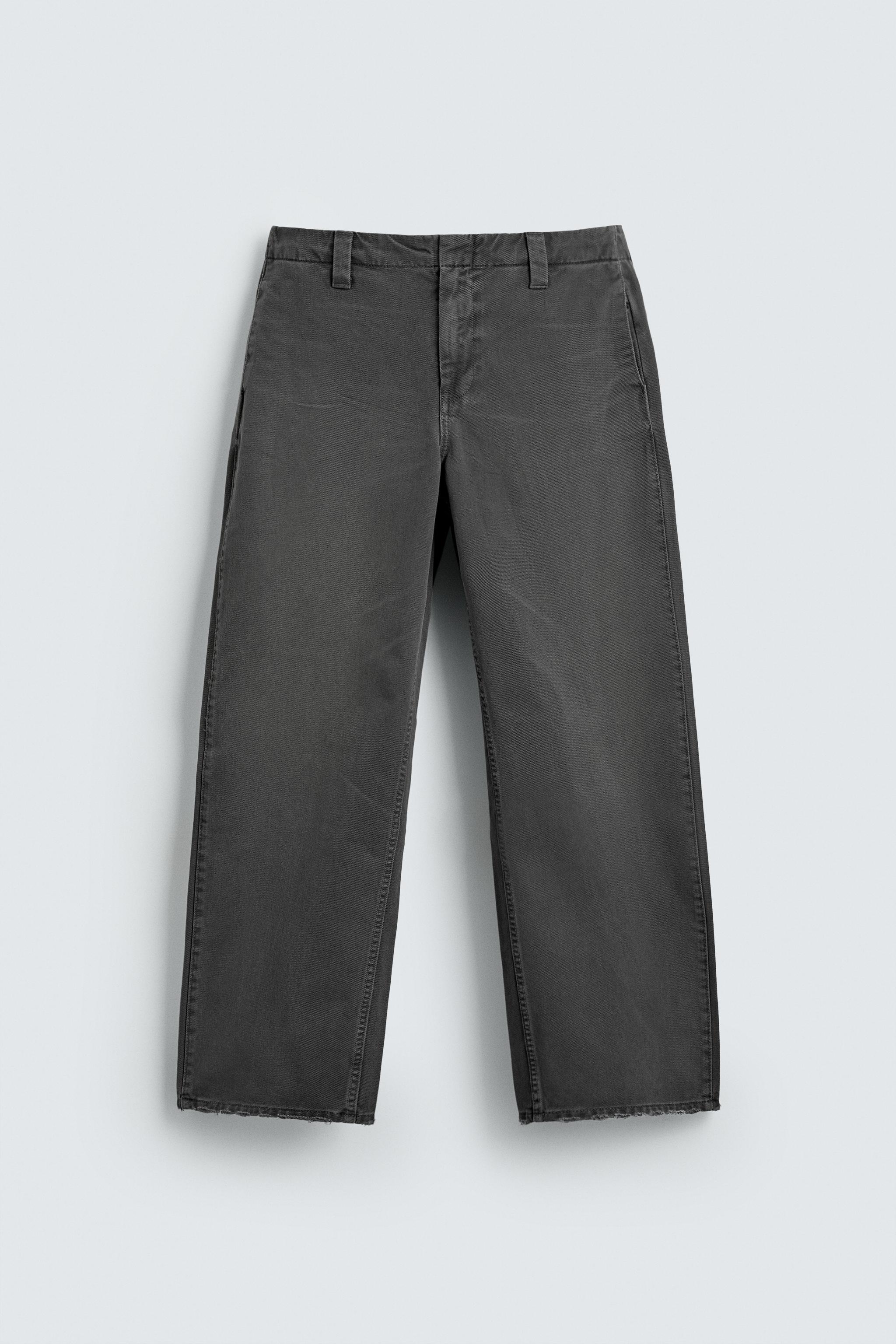 PANTALON CHINO COUPE DÉCONTRACTÉE DÉLAVÉ