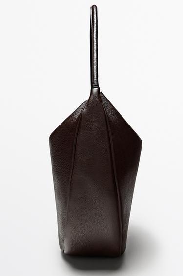 Medium slouch nappa leather bag — Brown 2