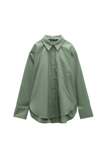 POPLIN SHIRT WITH POCKET
