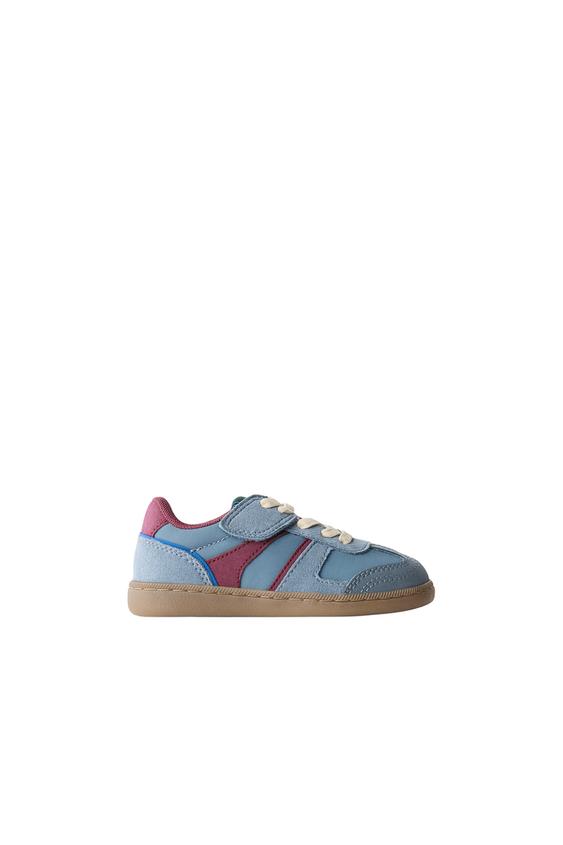 Zara CONTRAST PANEL SNEAKERS - Blue - Image 0