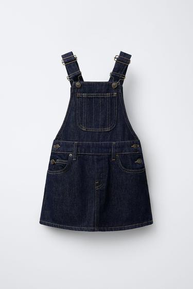 DENIM PINAFORE DRESS BENSIMON ® X ZARA  - Blue by Zara