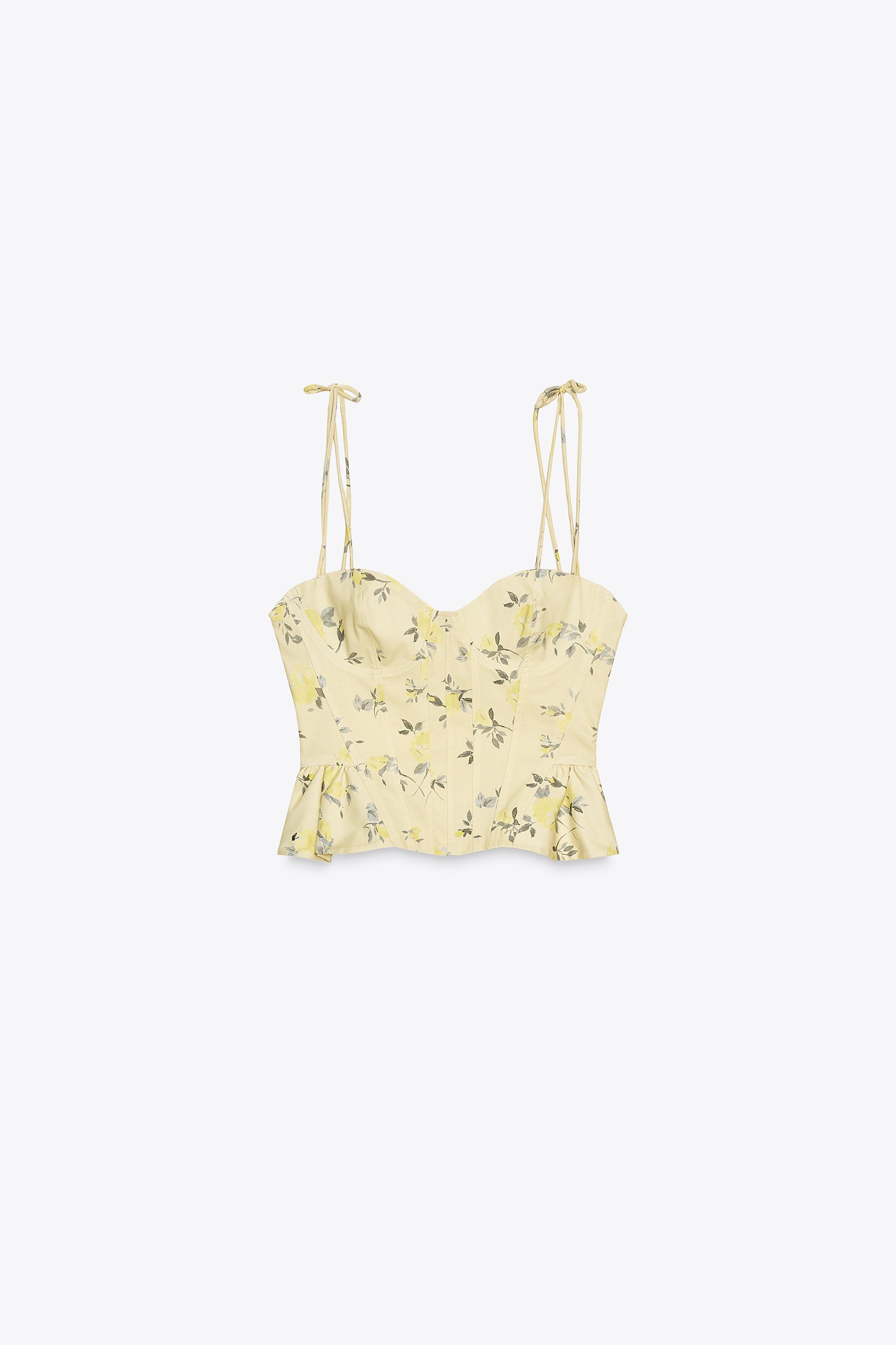 TOP EN POPELINE À FLEURS