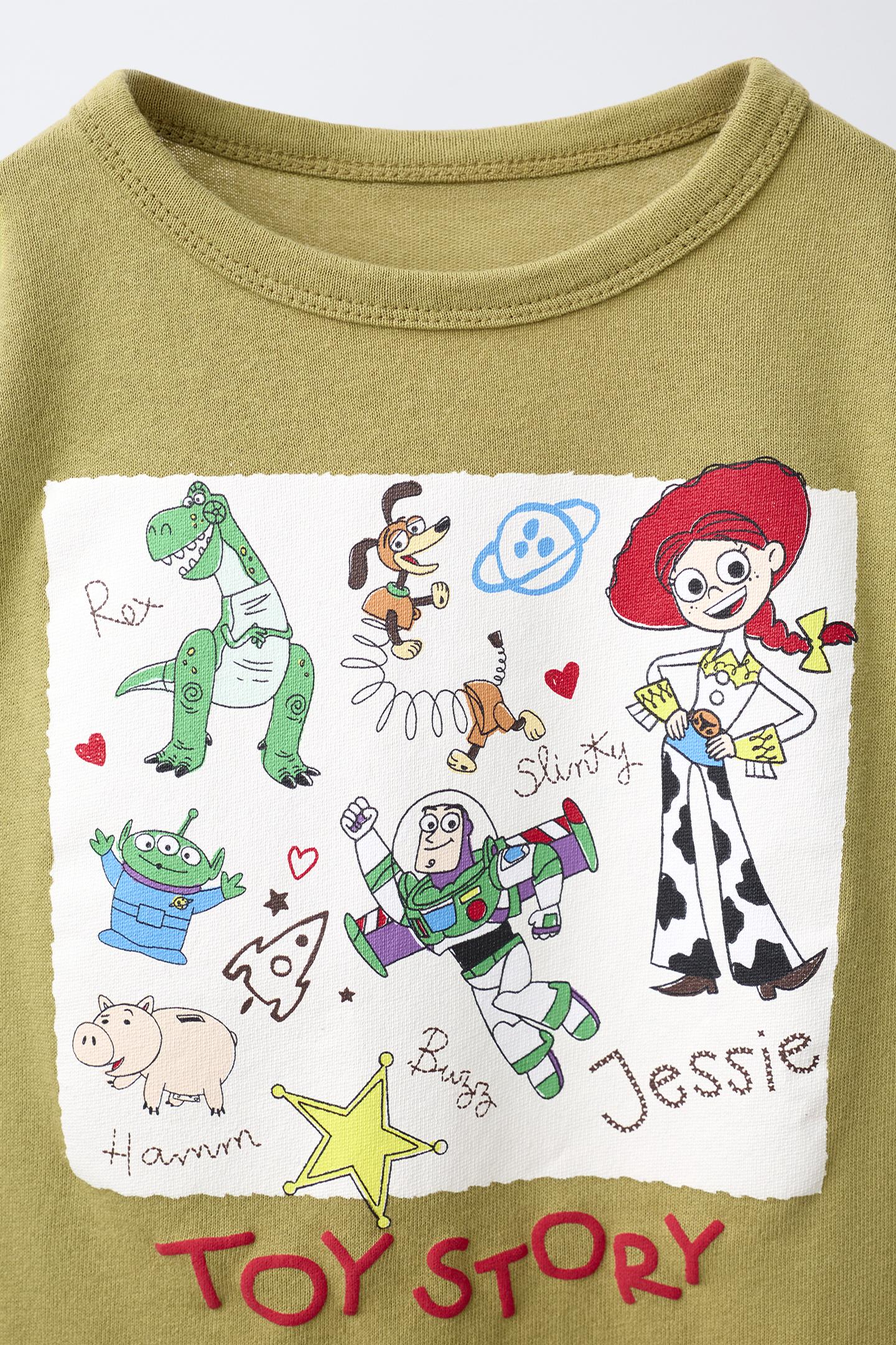 Детская футболка Zara Toy Story © Disney Pixar, цвет: Зелёный — фото 4