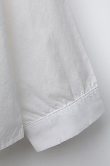 CHEMISE À PIÈCE CŒUR - Blanc de Zara - Image 3
