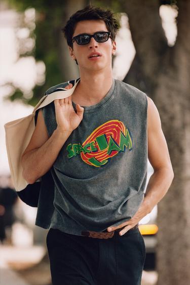 SPACE JAM™ & © X DYLAN´S T-SHIRT CLUB X ZARA ILLUSTRATED T-SHIRT - Anthracite grey by Zara