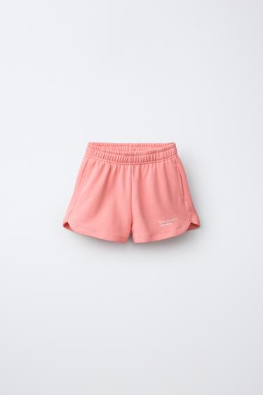 BERMUDA FELPA JOGGING - Naranja de Zara
