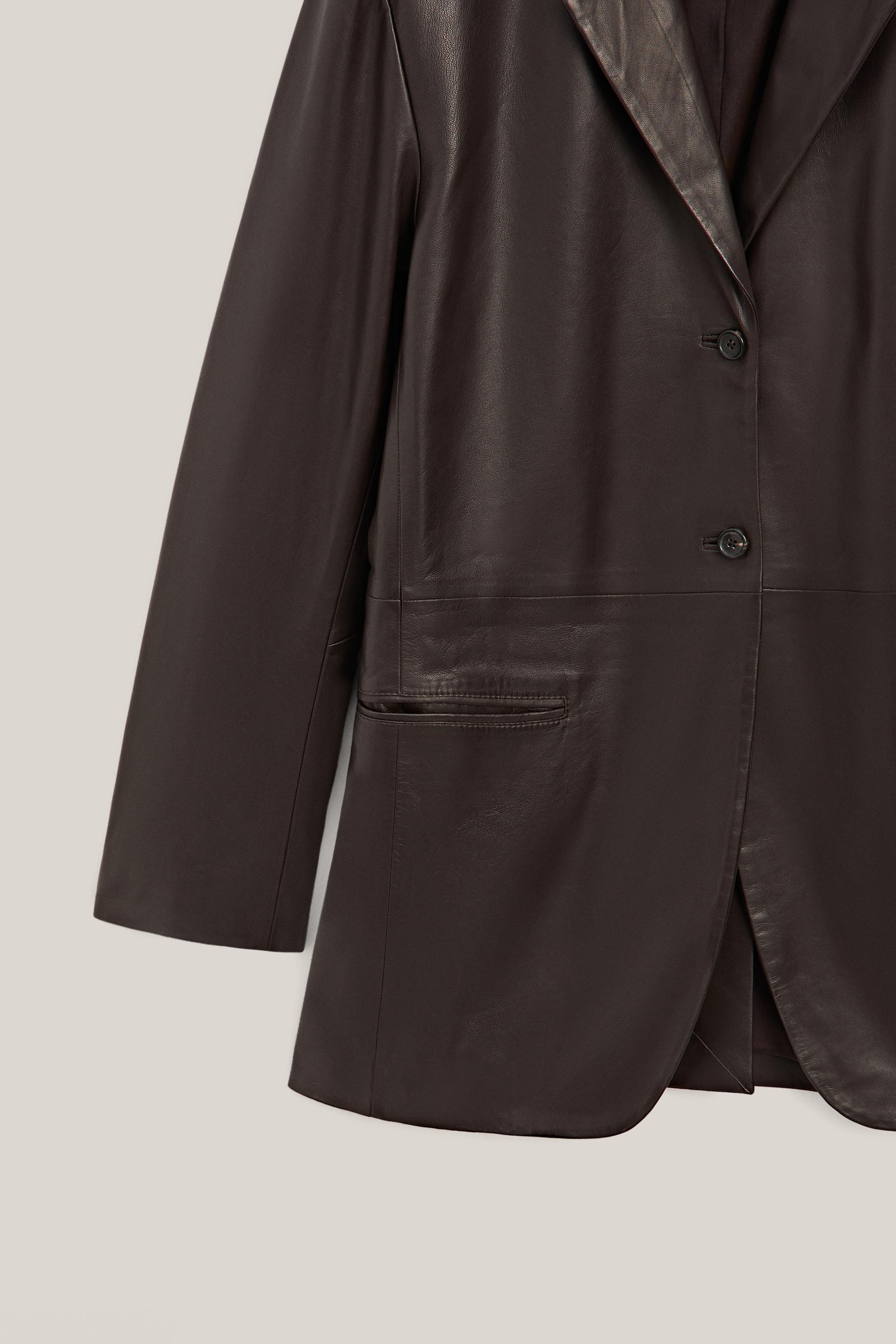 100% nappa leather blazer with pocket details - LIMITED EDITION