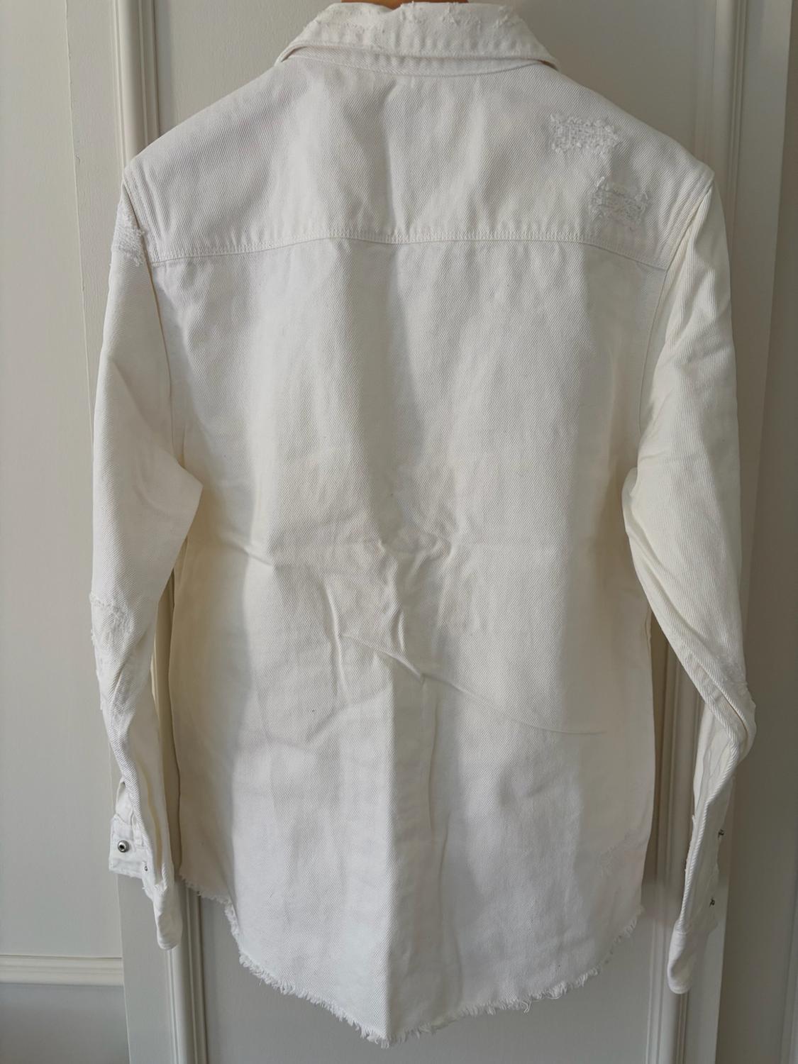 RIPPED DENIM OVERSHIRT - Image 4
