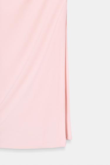 ROBE HALTER PLIS - Rose pastel de Zara - Image 6
