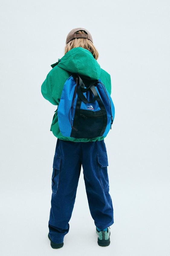 MOCHILA SACO - Azul de Zara - Imagen 0