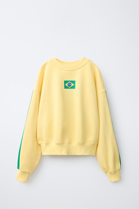 SUADOIRO ESTAMPADO BRASIL - Amarelo de Zara - Imaxe 0