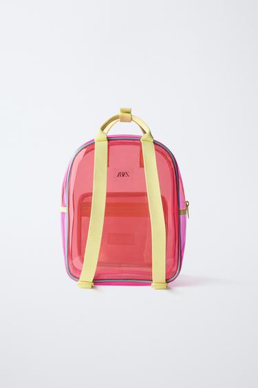 SAC À DOS EN VINYLE - Rose de Zara - Image 4