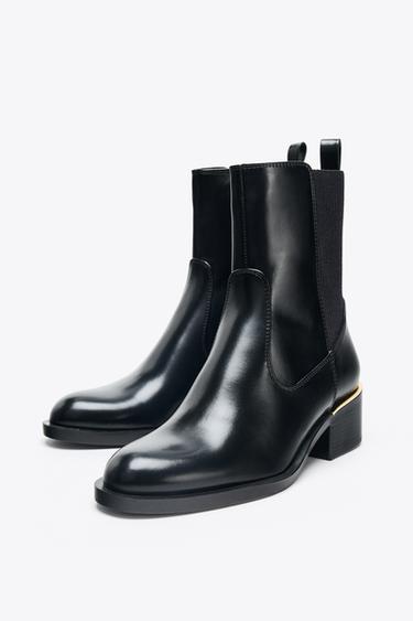 HEELED ANKLE BOOTS - Black by Zara - Image 3