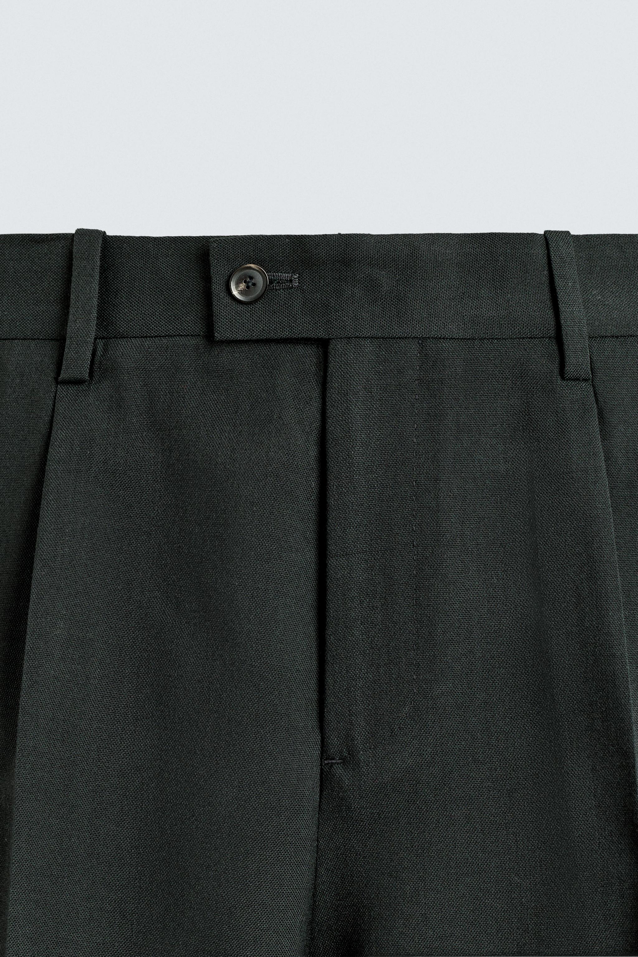 WOOL SUIT PANTS