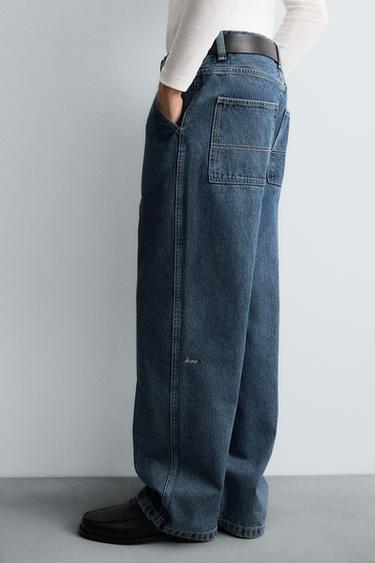 DENIM CHINO TROUSERS - Blue by Zara - Image 5