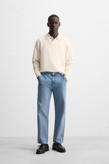 JEANS STRAIGHT ANKLE FIT - Azul medio de Zara - Imagen 0