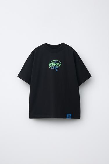 GRAFFITI PRINT T-SHIRT - Black by Zara