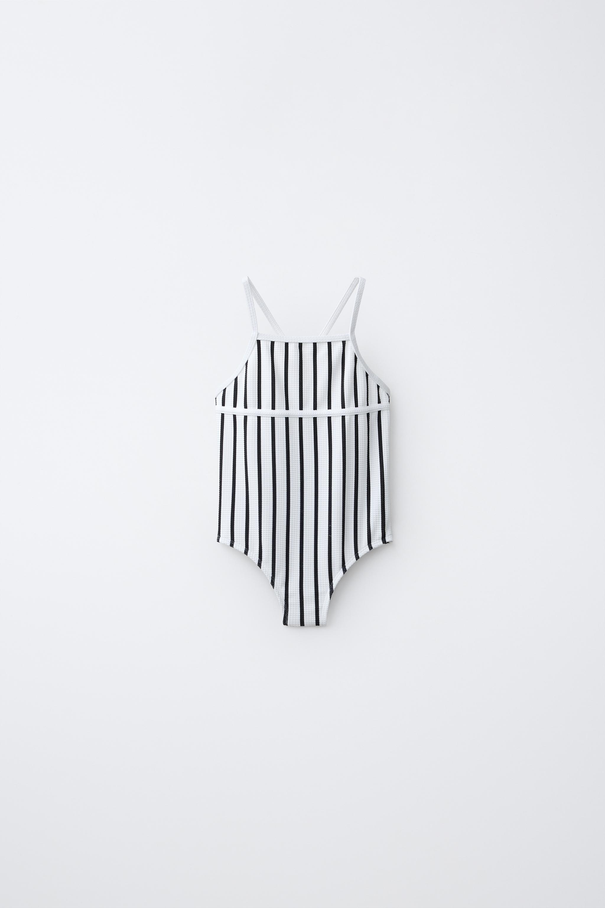 MAILLOT DE BAIN STRUCTURÉ À RAYURES (2-6 ANS)