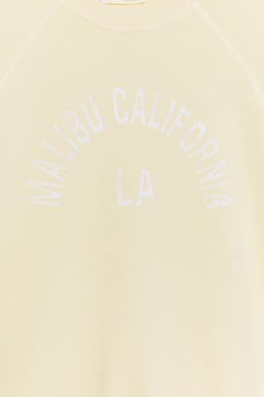 SLOGAN SWEATSHIRT - Yellow by Zara - Image 7
