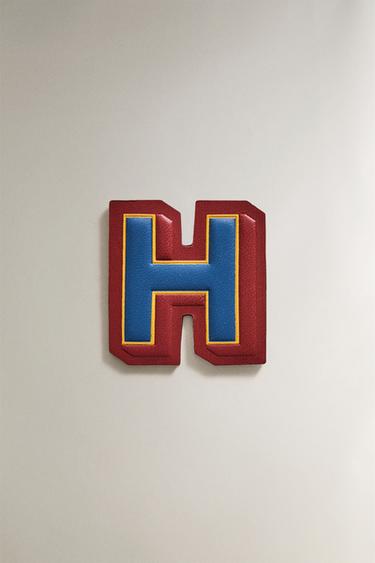 Zara LEATHER LETTER H PATCH - Multicolored - Image 0