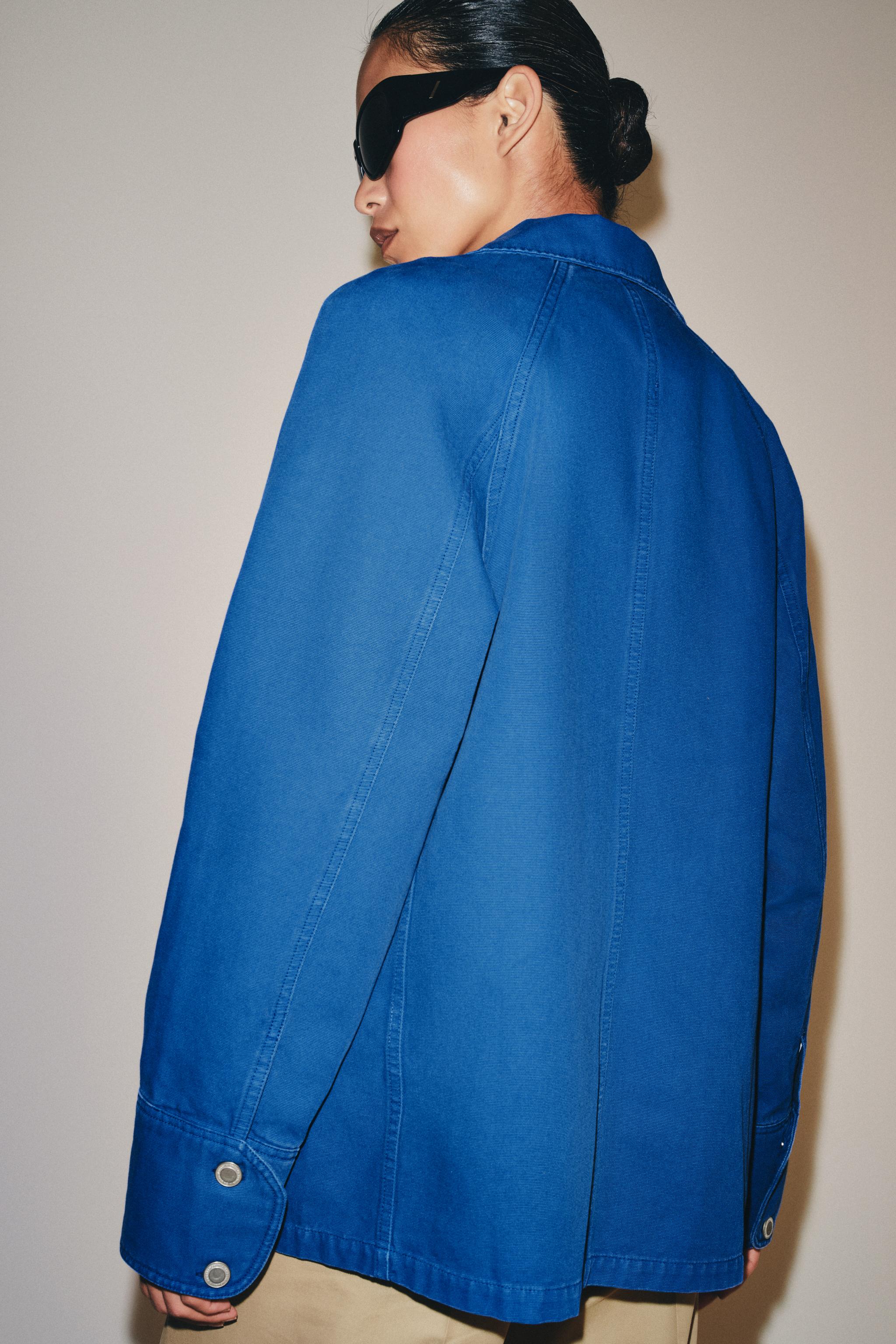 Zara ZW COLLECTION DENIM CEKET görsel 3