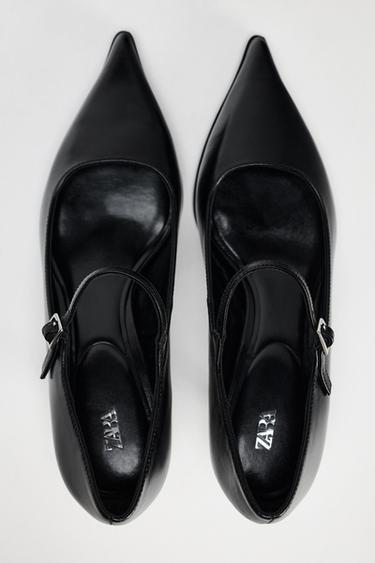 CHAUSSURES POINTUES EN CUIR 50E ANNIVERSAIRE - Noir de Zara - Image 4