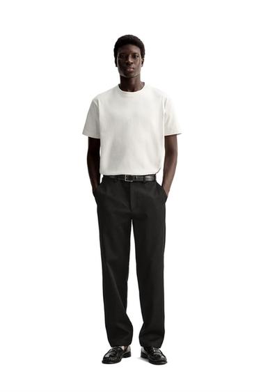 Zara EXTRA HEAVYWEIGHT T-SHIRT - Ecru - Image 0