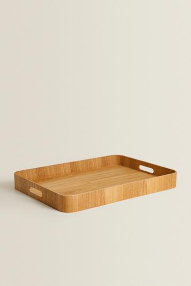 LARGE NON-SLIP TRAY - Light beige by Zara - Image 1