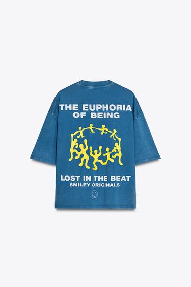 ВАРЕНА ФУТБОЛКА SMILEY® - Блакитний Zara