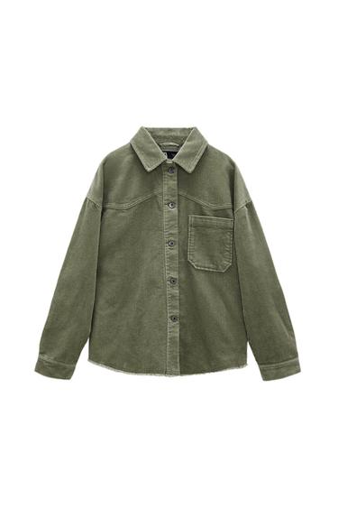 CORDUROY OVERSHIRT WITH POCKET