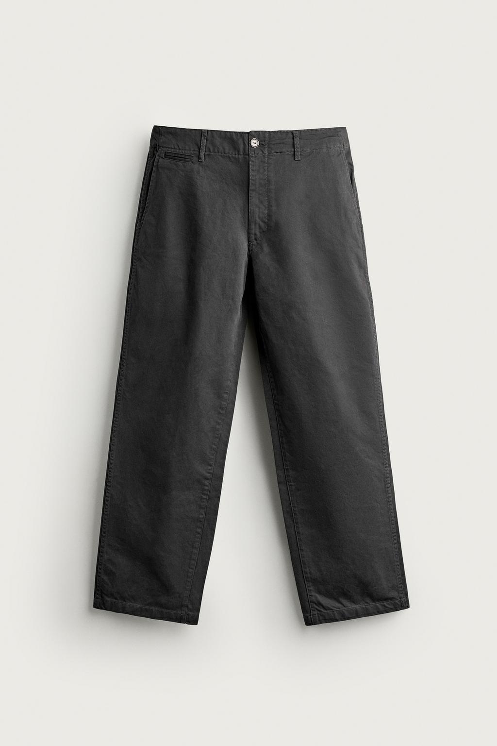 STRAIGHT-LEG CHINO TROUSERS