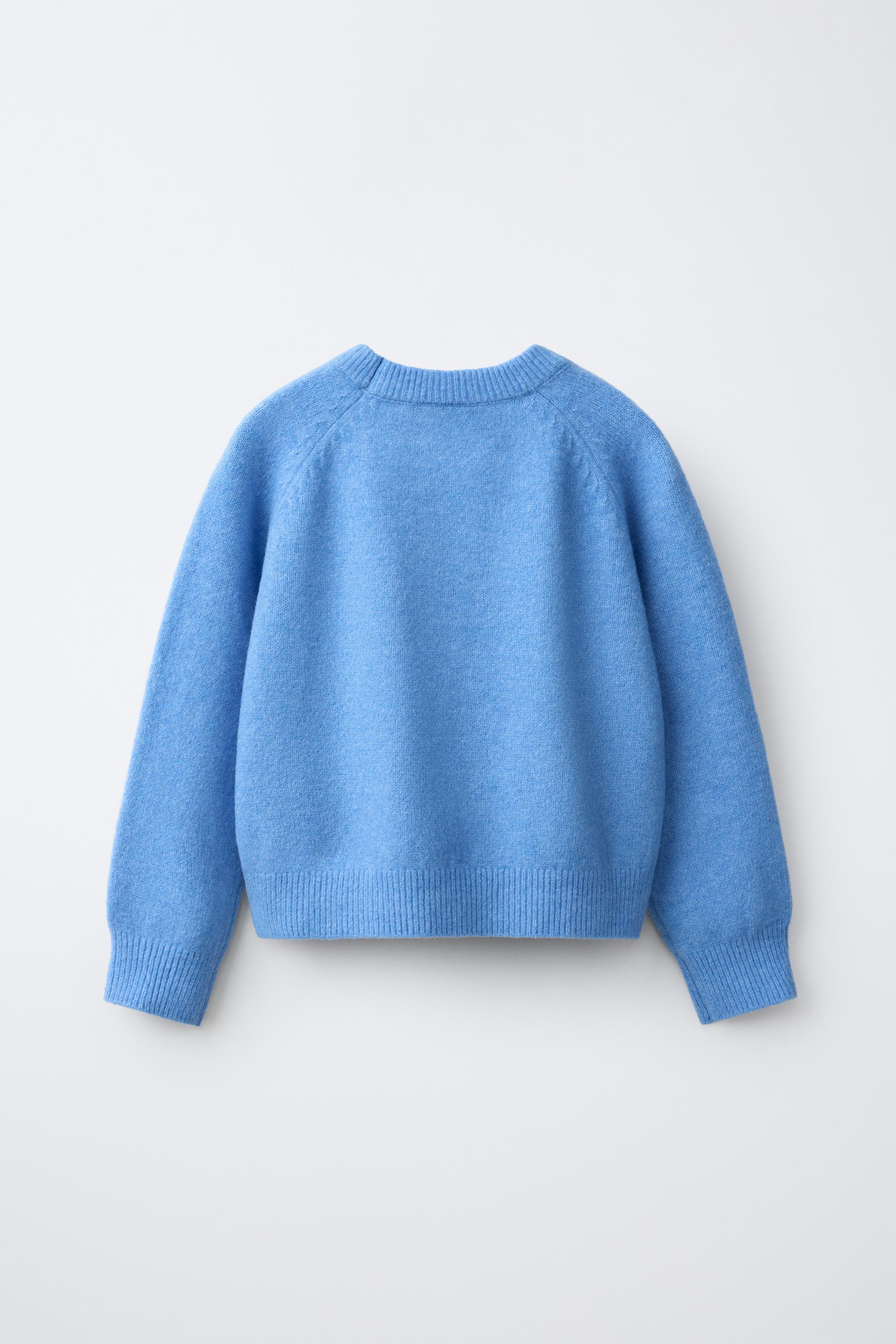 BASIC KNIT JUMPER — Bluish