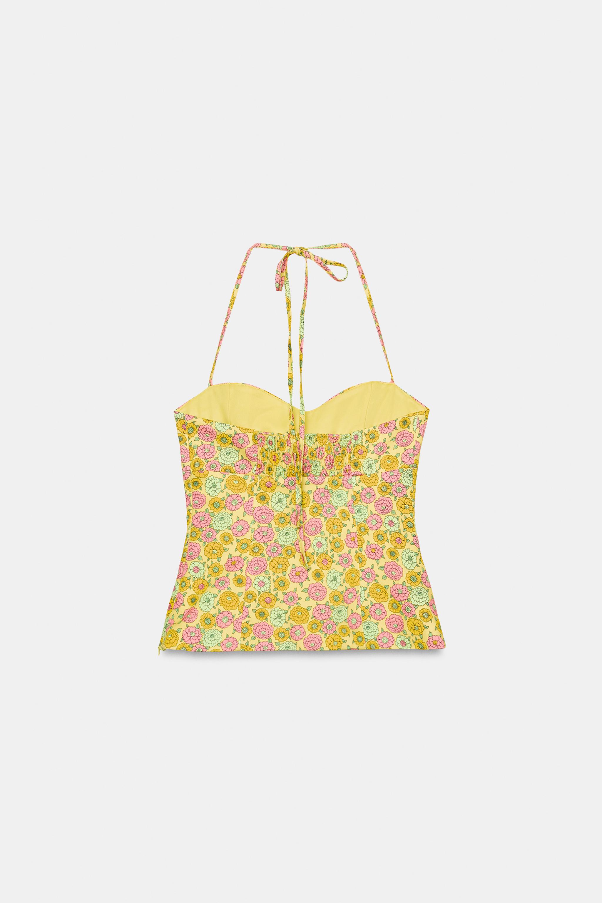 FLORAL POPLIN TOP