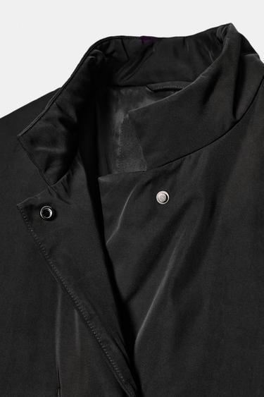 VESTE OVERSIZE EN NYLON ZW COLLECTION - Noir de Zara - Image 6