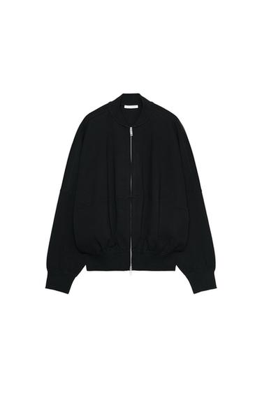 ქურთუკი ბომბერი INTERLOCK - Zara-ს Black