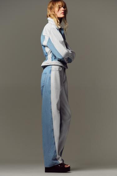 JEANS Z1975 STRAIGHT MID-WAIST COMBINED - Mid-blue by Zara - Image 4