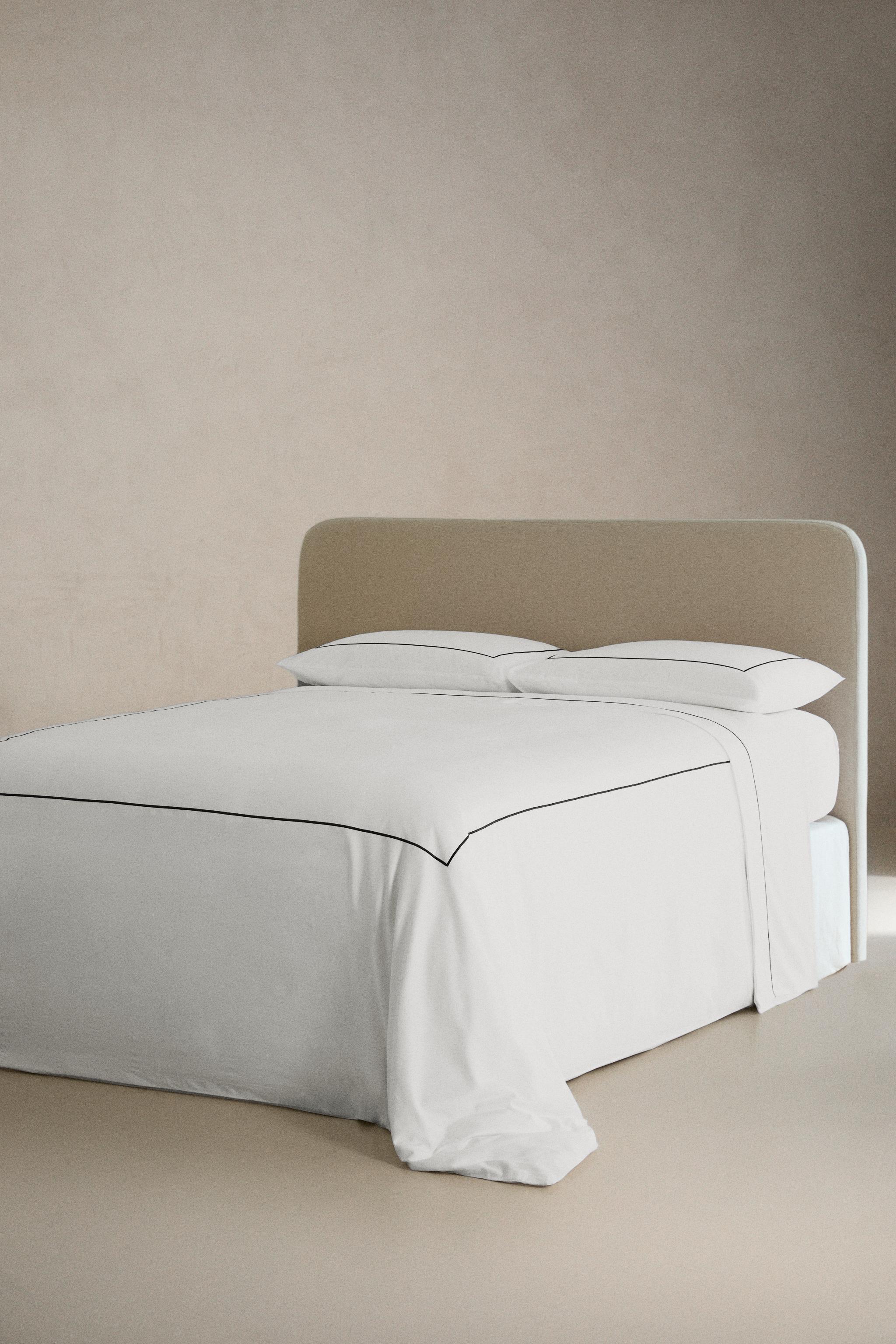 DRAP DE DESSUS SATIN FESTON