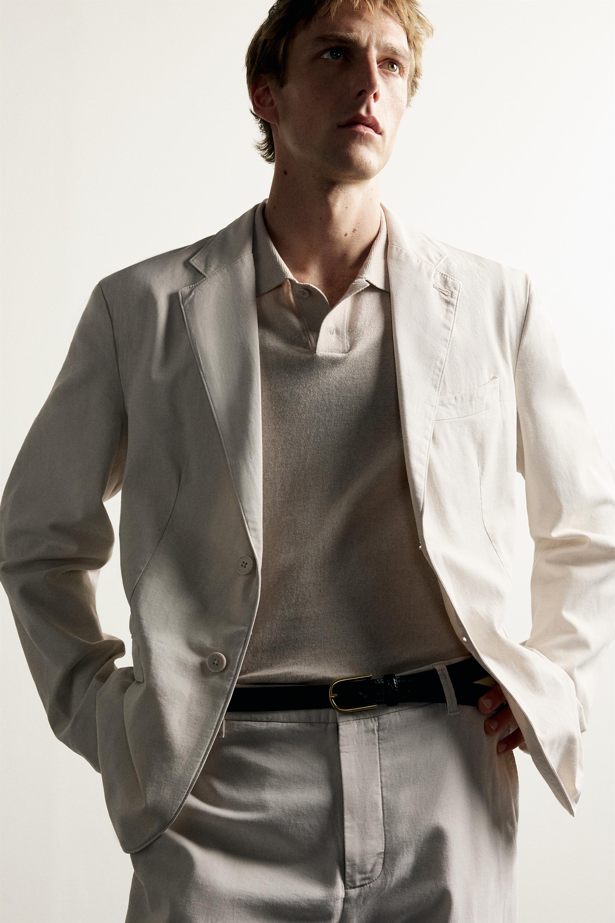 WASHED EFFECT RELAXED FIT BLAZER