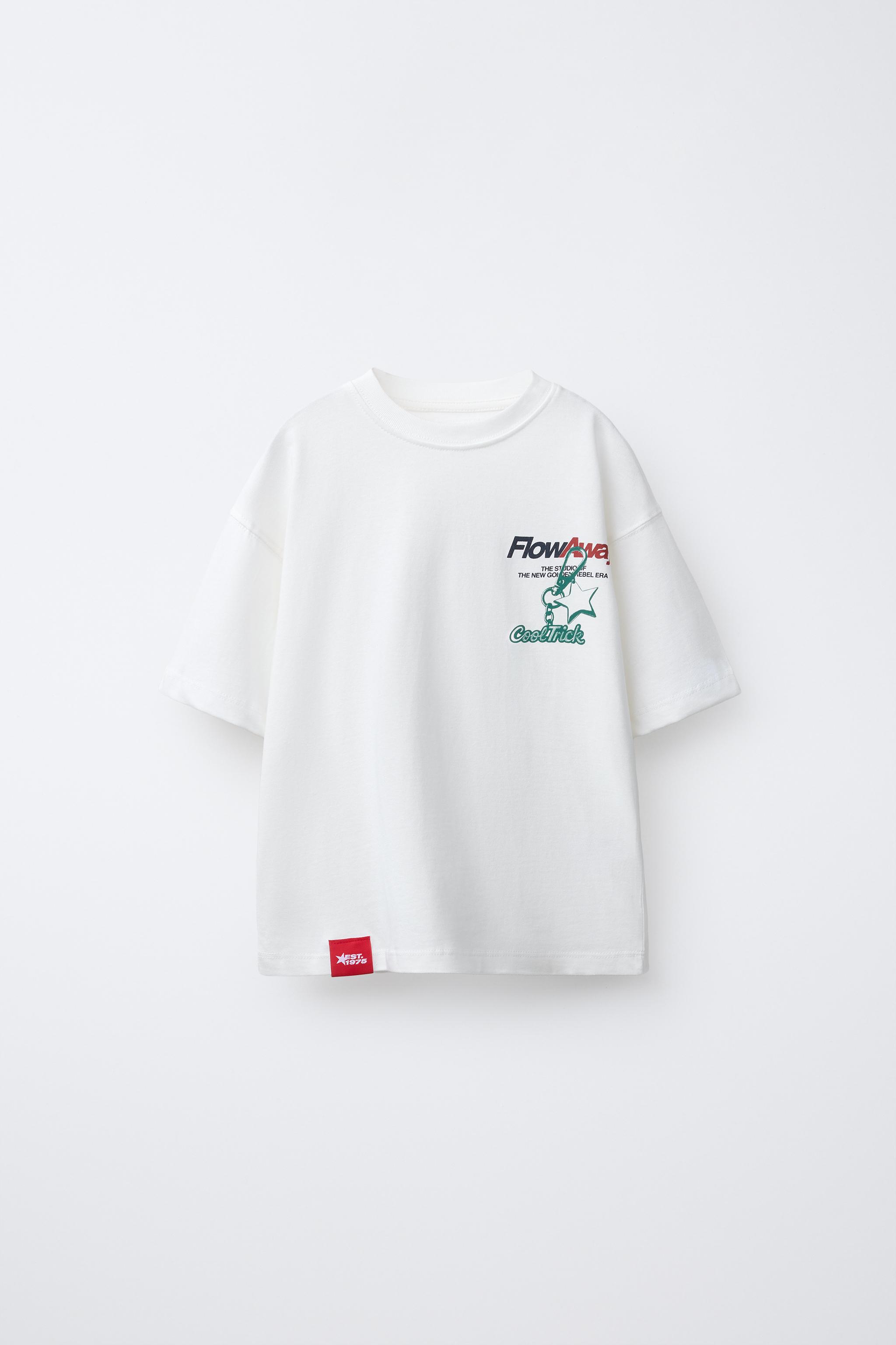 KEYCHAIN PRINTED T-SHIRT - White | ZARA United States