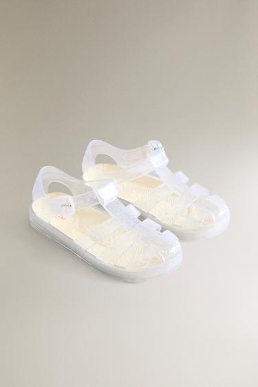 SANDALES ENFANT CRABES PAILLETÉES - Transparent de Zara - Image 1
